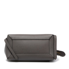 セリーヌ ベルトバッグ マイクロ ハンドバッグ ショルダーバッグ 2WAY 180153ZVA グレー レザー レディース CELINE 中古