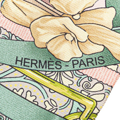 エルメス ツイリー GRAND MANEGE 大調教術 スカーフ ライトピンク マルチカラー シルク レディース HERMES 【中古】