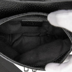 グッチ GGキャンバス ボディバッグ ウエストバッグ 131236 ブラック キャンバス レザー レディース GUCCI 【中古】