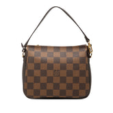 ルイ ヴィトン ダミエ トゥルース メイクアップ アクセサリーポーチ ハンドバッグ N51982 ブラウン PVC レザー レディース LOUIS VUITTON 【中古】