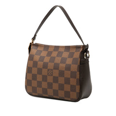 ルイ ヴィトン ダミエ トゥルース メイクアップ アクセサリーポーチ ハンドバッグ N51982 ブラウン PVC レザー レディース LOUIS VUITTON 【中古】