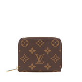 ルイ ヴィトン モノグラム ジッピー コインパース コインケース 小銭入れ M60067 ブラウン PVC レザー レディース LOUIS VUITTON 【中古】