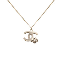 シャネル ココマーク カメリア ネックレス ペンダント ゴールド メッキ レディース CHANEL 【中古】