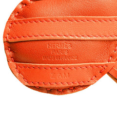 エルメス ジージー サバンナ シマウマ モチーフ チャーム バッグチャーム ブラウン レッド アニョーミロ レディース HERMES 中古