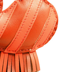 エルメス ジージー サバンナ シマウマ モチーフ チャーム バッグチャーム ブラウン レッド アニョーミロ レディース HERMES 中古