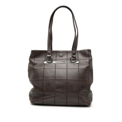 シャネル チョコバー トートバッグ ショルダーバッグ ブラウン キャビアスキン レディース CHANEL 【中古】