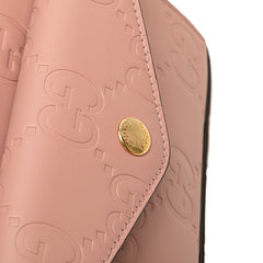 グッチ GG ミニ チェーン ショルダーバッグ 781554 ピンク レザー レディース GUCCI 【中古】