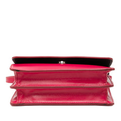 プラダ ロゴ ミニ ショルダーバッグ ウォレット BT1031 ピンク レザー レディース PRADA 【中古】