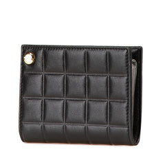 シャネル チョコバー ココマーク パスケース カードケース ブラック ラムスキン レディース CHANEL 中古