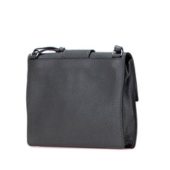 フェンディ フラット バゲット ミディアム 斜め掛け ショルダーバッグ 7VA524 グレー レザー レディース FENDI 【中古】