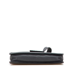 フェンディ フラット バゲット ミディアム 斜め掛け ショルダーバッグ 7VA524 グレー レザー レディース FENDI 【中古】