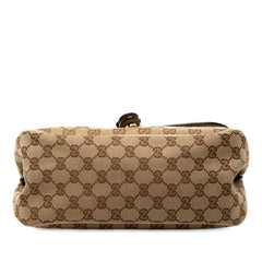 グッチ GGキャンバス インターロッキングG ショルダーバッグ 308452 ベージュ キャンバス レザー レディース GUCCI 【中古】