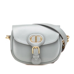 ディオール Bobby ボビー 斜め掛け ショルダーバッグ グレー レザー レディース Dior 【中古】