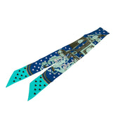 エルメス ツイリー Brides de Gala Love ブリッド ドゥ ガラ ラヴ スカーフ ブルー マルチカラー シルク レディース HERMES 【中古】