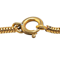 シャネル ライオン モチーフ ココマーク ラウンド ネックレス ゴールド メッキ レディース CHANEL 【中古】