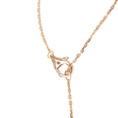 カルティエ ダムール パヴェダイヤ ネックレス CRN7412200 K18PG ピンクゴールド レディース CARTIER 【中古】