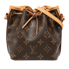 ルイ ヴィトン モノグラム ナノノエ ショルダーバッグ M41346 ブラウン PVC レザー レディース LOUIS VUITTON 【中古】