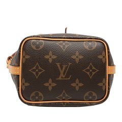 ルイ ヴィトン モノグラム ナノノエ ショルダーバッグ M41346 ブラウン PVC レザー レディース LOUIS VUITTON 【中古】