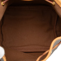 ルイ ヴィトン モノグラム ナノノエ ショルダーバッグ M41346 ブラウン PVC レザー レディース LOUIS VUITTON 【中古】