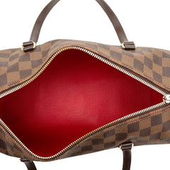 ルイ ヴィトン ダミエ パピヨン30 ハンドバッグ N51303 ブラウン PVC レザー レディース LOUIS VUITTON 【中古】