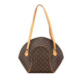 ルイ ヴィトン モノグラム エリプス ショッピング トートバッグ ショルダーバッグ M51128 ブラウン PVC レザー レディース LOUIS VUITTON 【中古】