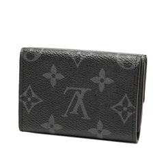 ルイ ヴィトン モノグラム エクリプス ディスカバリー 三つ折り財布 コンパクトウォレット M67630 ブラック PVC レザー メンズ LOUIS VUITTON 【中古】