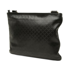 グッチ ディアマンテ 斜め掛け ショルダーバッグ 201446 ブラック PVC レザー レディース GUCCI 中古