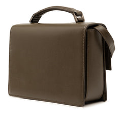 サンローラン ロゴ ハンドバッグ ショルダーバッグ 2WAY 482051 ブラウン レザー レディース SAINT LAURENT 【中古】