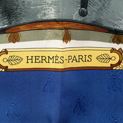 エルメス カレ90 NAPOLEON ナポレオン スカーフ ブルー マルチカラー シルク レディース HERMES 【中古】