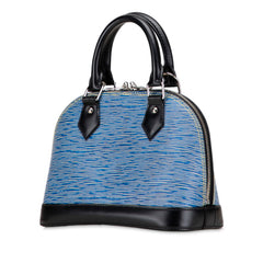 ルイ ヴィトン エピ デニム アルマBB ハンドバッグ ショルダーバッグ 2WAY M41437 ブルー ブラック レザー レディース LOUIS VUITTON 【中古】