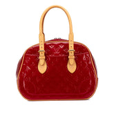 ルイ ヴィトン モノグラム ヴェルニ サミット ドライブ ハンドバッグ M93513 ポムダムール レッド パテントレザー レディース LOUIS VUITTON 【中古】