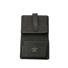 ルイ ヴィトン ポルトフォイユ ロウキー コンパクト 二つ折り財布 M12408 ブラック カーフ レディース LOUIS VUITTON 【中古】