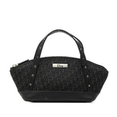 ディオール ストリートシック トロッター ハンドバッグ ブラック レザー キャンバス レディース Dior 【中古】