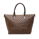 ルイ ヴィトン ダミエ サレヤMM トートバッグ N51182 ブラウン PVC レザー レディース LOUIS VUITTON 【中古】