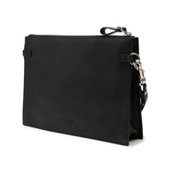 ヴァレンティノ ロックスタッズ VLTNロゴ クラッチバッグ セカンドバッグ ブラック レザー レディース VALENTINO 中古