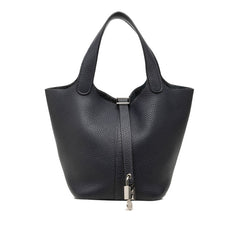 エルメス ピコタンロックPM ハンドバッグ D刻印 2019年 ネイビー系 トリヨンクレマンス レディース HERMES 中古