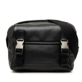 プラダ メッセンジャーバッグ 斜め掛け ショルダー ブラック レザー レディース PRADA 【中古】