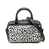 サンローラン ベイビーダッフル ハンドバッグ 2WAY ショルダーバッグ 340238 ブラック レザー レディース SAINT LAURENT 中古