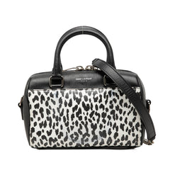 サンローラン ベイビーダッフル ハンドバッグ 2WAY ショルダーバッグ 340238 ブラック レザー レディース SAINT LAURENT 中古