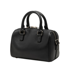 サンローラン ベイビーダッフル ハンドバッグ 2WAY ショルダーバッグ 340238 ブラック レザー レディース SAINT LAURENT 中古