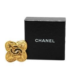 シャネル ヴィンテージ ココマーク クローバー モチーフ ブローチ ゴールド メッキ レディース CHANEL 【中古】