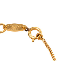 シャネル ココマーク チェーン ブレスレット ゴールド メッキ ラインストーン レディース CHANEL 【中古】