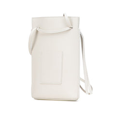 ロエベ アナグラム ダイスポケット 斜め掛け ショルダーバッグ オフホワイト レザー レディース LOEWE 中古