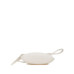 ロエベ アナグラム ダイスポケット 斜め掛け ショルダーバッグ オフホワイト レザー レディース LOEWE 【中古】