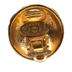 シャネル ヴィンテージ ココマーク マトラッセ イヤリング ゴールド メッキ レディース CHANEL 【中古】