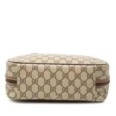 グッチ GGプラス GGスプリーム オールドグッチ ハンドバッグ 000.58.6090 ベージュ PVC レザー レディース GUCCI 【中古】