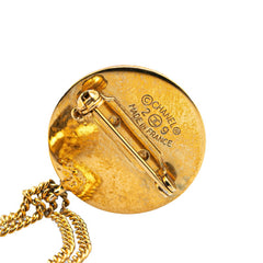 シャネル ヴィンテージ ココマーク マトラッセ バッグモチーフ ブローチ ゴールド メッキ レディース CHANEL 【中古】