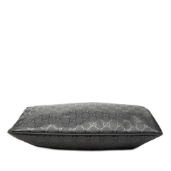 グッチ GGインプリメ 斜め掛け ショルダーバッグ 201446 ブラック PVC レザー メンズ GUCCI 【中古】