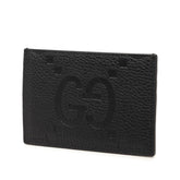 グッチ マキシGG ジャンボGG カードケース 812681 ブラック レザー レディース GUCCI 【中古】