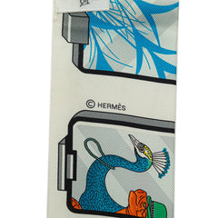 エルメス ツイリー HERMES STORY エルメス ストーリー スカーフ ホワイト レッド マルチカラー シルク レディース HERMES 中古